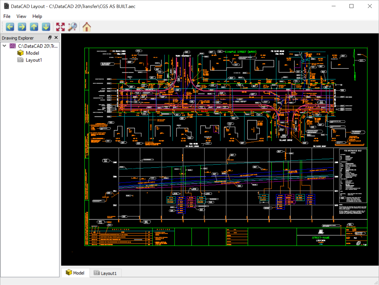 DataCAD screenshot