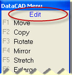 WRTLVL: DataCAD Menu Title